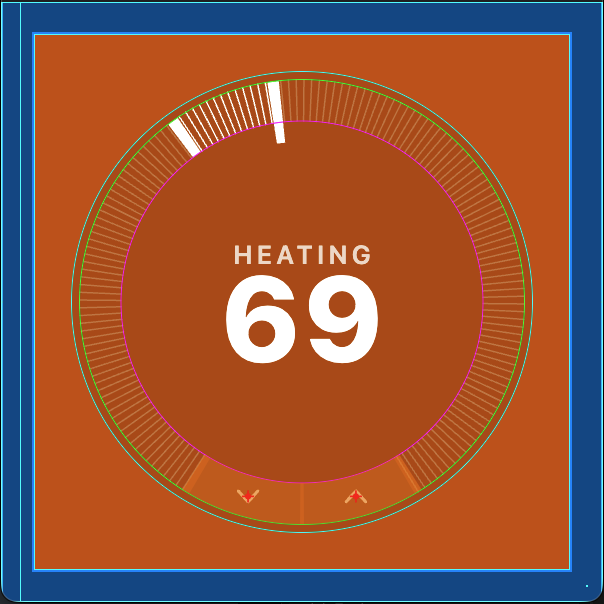 Thermostat with Guidelines
